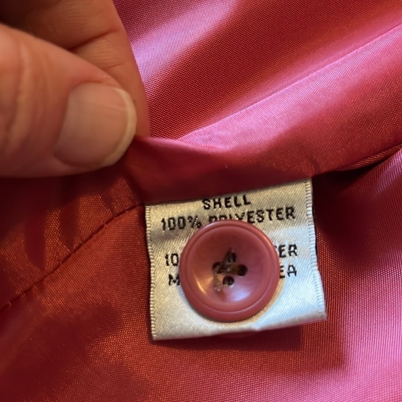 VTG-Talbots-16-Pink-velvet fabric, three button-down blazers/jacket. - Picture 8 of 12